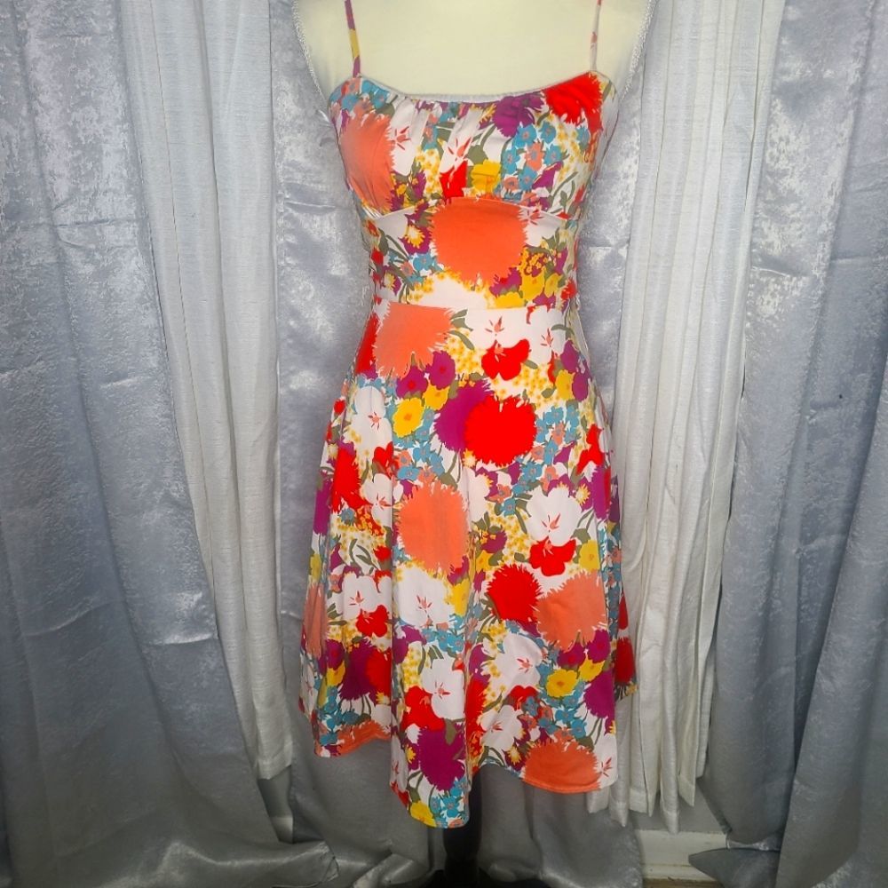MAKE A OFFER! A LINE DRESS FLORAL PRINT SIZE 4